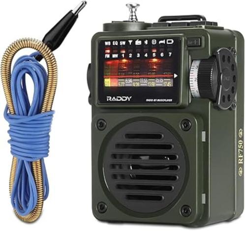 Raddy Draagbare radio met korte golf SNELLE GRATIS LEVERING, Audio, Tv en Foto, Radio's, Nieuw, Radio, Verzenden