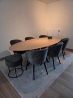 Table et chaises en parfait état, Maison & Meubles, Ameublement | Revêtements de sol, Enlèvement, Comme neuf, Vert, Modern landelijk