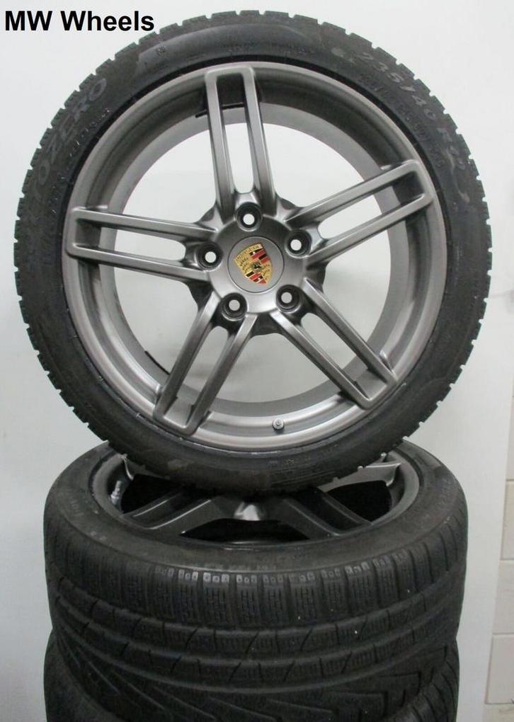 Porsche 19 inch velgen 911 991 Carrera 4 en 4 S winterbanden, Auto-onderdelen, Banden en Velgen, Banden en Velgen, Winterbanden