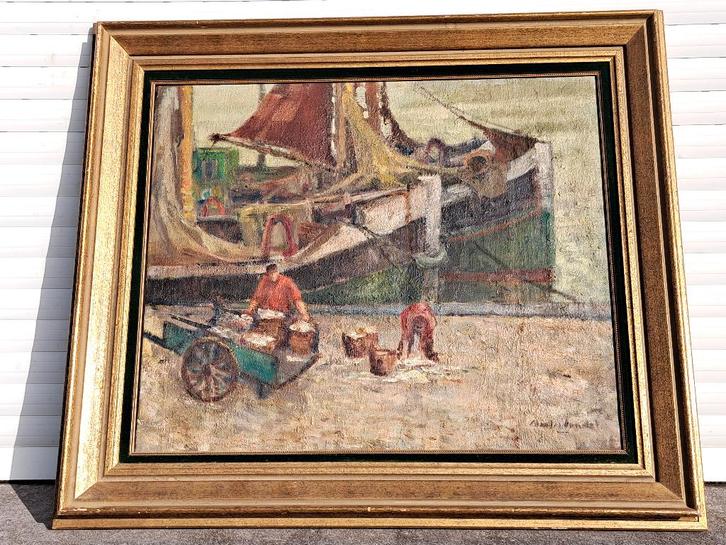 huile sur toile signe charles londot, Antiquités & Art, Art | Peinture | Classique, Enlèvement ou Envoi