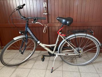 Vrouwen fiets beschikbaar voor biedingen