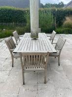 Gloster Teak tuintafel met 8 stoelen, Jardin & Terrasse, Tables de jardin, Rectangulaire, Enlèvement, Utilisé, Bois de teck