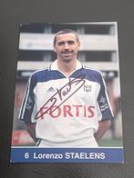 Kaart gesigneerd door RSC Anderlecht Staelens, Verzamelen, Ophalen of Verzenden, Zo goed als nieuw