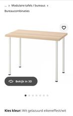 Meerdere IKEA LINNMON bureau , tafels wit eiken (10060 cm), Huis en Inrichting, Ophalen, Zo goed als nieuw, Bureau