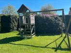 Speelhuis met 4 haken en trapladder, Ophalen, Gebruikt, Glijbaan