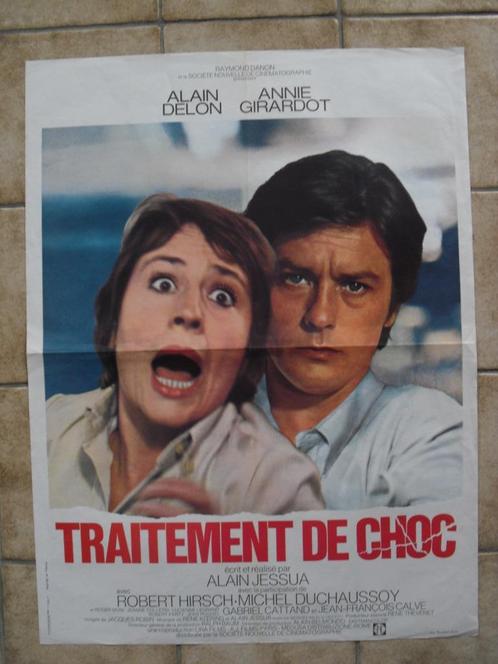 Filmaffiche Alain Delon Traitement de choc Franse filmposter, Verzamelen, Posters, Zo goed als nieuw, Film en Tv, A1 t/m A3, Rechthoekig Staand