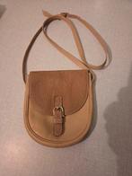 Nannini lederen schoudertas., Ophalen of Verzenden, Zo goed als nieuw, Beige, Leer