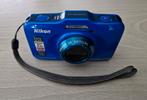 Nikon Coolpix 31 helderblauw - Waterbestendig, Audio, Tv en Foto, Fotocamera's Digitaal, Compact, Ophalen of Verzenden, Zo goed als nieuw