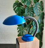 Lampe de table bleue vintage rétro, Comme neuf, Moins de 50 cm, Enlèvement ou Envoi, Métal