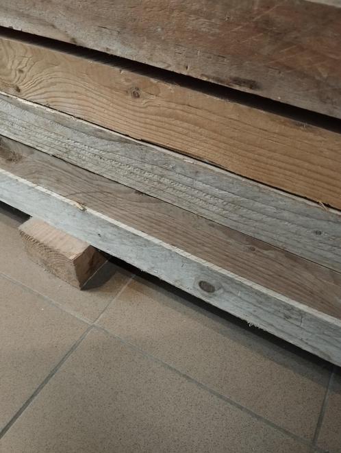 5 geimpregneerde draagbalken.   (Nooit gebruikt), Doe-het-zelf en Bouw, Hout en Planken, Nieuw, Balk, Overige houtsoorten, 300 cm of meer