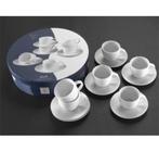 lot de 6 tasses expresso + soucoupes, Comme neuf, Tasse(s) et/ou soucoupe(s), Autres styles, Enlèvement ou Envoi