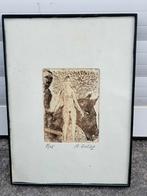 eau forte signe andre goezu, Enlèvement ou Envoi