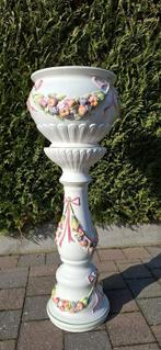 Jardiniere op zuil, Antiek en Kunst, Ophalen