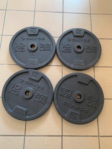 Set van 4x 10kg gietijzeren schijven beschikbaar voor biedingen