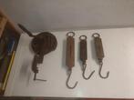 Oude keuken werktuigen/ snijboon snijder en weegschaal haken, Antiek en Kunst, Ophalen