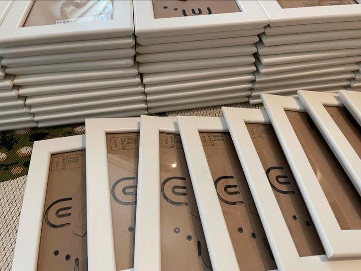 IKEA 13*18 wit frame - set van 10 tot 58., Huis en Inrichting, Woonaccessoires | Lijsten, Zo goed als nieuw, Minder dan 50 cm