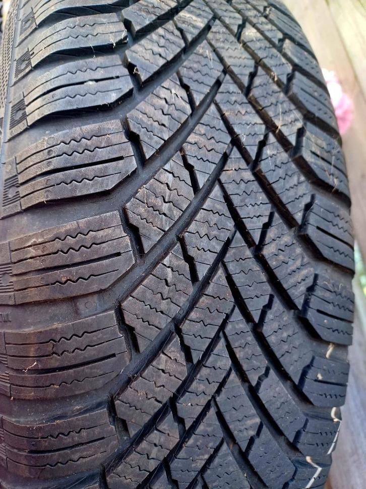 4 Continental Winterbanden 185/65 R15 op velg, Auto-onderdelen, Banden en Velgen, Banden en Velgen, Winterbanden, 15 inch, 185 mm