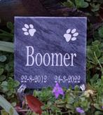 MARMEREN GEDENKSTEEN VOOR HOND OF KAT MET DIERENPOOTJES, Dieren en Toebehoren, Honden-accessoires, Verzenden