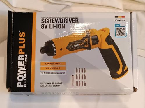 Power Plus 8V accuschroevendraaier, Doe-het-zelf en Bouw, Gereedschap | Overige machines, Zo goed als nieuw, Ophalen of Verzenden