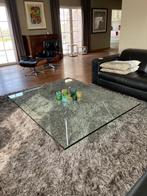 Design salontafel in glas, Huis en Inrichting, Tafels | Salontafels, Ophalen, Modern, Minder dan 50 cm, Rechthoekig