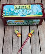 Meli blikken doos + 2 bijtjes = 1 lot., Ophalen of Verzenden, Gebruikt