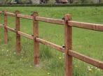 22. Omheining | houten omheining | doorsteek omheining, Animaux & Accessoires, Box & Pâturages, Pâturage, 4 chevaux ou poneys ou plus