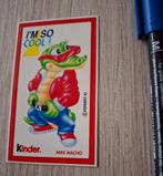 Sticker verzameling 1993 Kinder Bueno Mike Macho, Verzamelen, Ophalen of Verzenden, Zo goed als nieuw, Strip of Tekenfilm