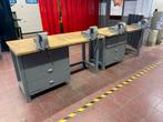 Werkbanken met bankschroeven, Ophalen, Gebruikt, 120 tot 170 cm, Bankschroef
