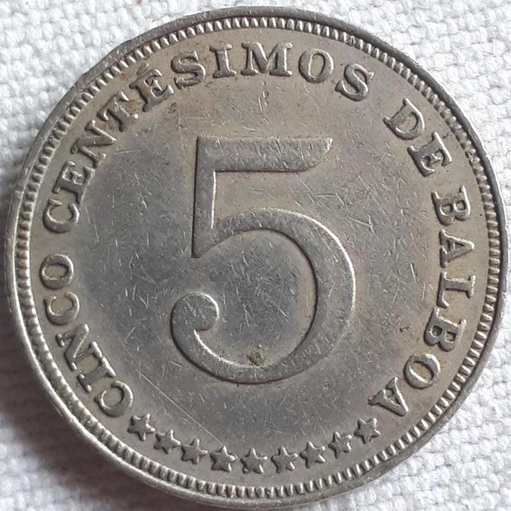 PANAMA :5 CENTESIMOS 1966 alm.UNC KM 23.2, Postzegels en Munten, Munten | Amerika, Losse munt, Midden-Amerika, Verzenden