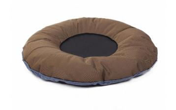Hondenkussen Beau & Bess Rond 90x90cm Waterproof. Bruin-Blau beschikbaar voor biedingen