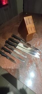 Set van 6 keukenmessen, Ophalen of Verzenden, Gebruikt, Hout
