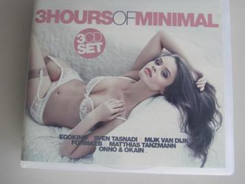 3CDBOX 3 HOURS OF MINIMAL (30 tracks) beschikbaar voor biedingen