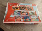 Puzzel Cars, Spiderman en werkvoertuigen, Ophalen, Zo goed als nieuw