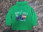 Mt 92 Groene T-shirt lange mouwen rolkraag big dumper truck, Kinderen en Baby's, Kinderkleding | Maat 92, Jongen, C&A, Ophalen of Verzenden