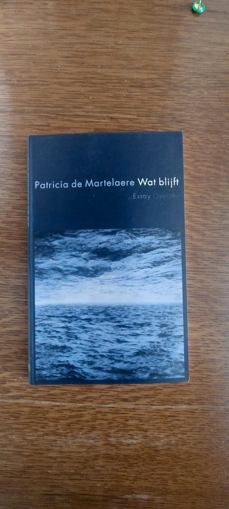 Patricia de Martelaere - Wat blijft, Livres, Essais, Chroniques & Interviews, Comme neuf, Enlèvement ou Envoi