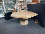 Zeshoekige vintage marmeren tafel, Overige vormen, 50 tot 100 cm, Minder dan 50 cm, Overige materialen