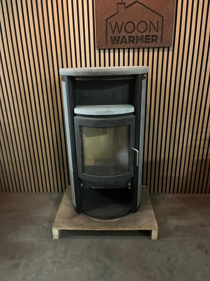 25029 Speksteenkachel Gkt 7kw, Huis en Inrichting, Kachels, Zo goed als nieuw, Houtkachel, Hout, Ophalen