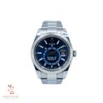 Rolex Skydweller | Blue dial | 07-2021 | Full Set, Handtassen en Accessoires, Horloges | Heren, Nieuw, Staal, Ophalen of Verzenden