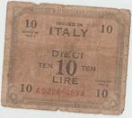 10 LIRE ITALIE 1943, Enlèvement ou Envoi, Italie, Billets en vrac