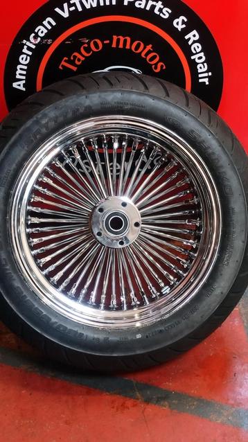 nieuw fat spokes achterwiel 16-5.5 met 180 band beschikbaar voor biedingen