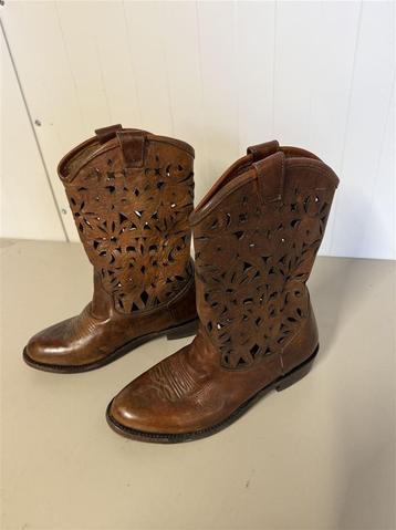 cowboy laarzen - Ash Distressed Western Cowboy Brown Boots M