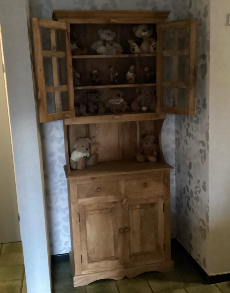 Rustieke kast, Ophalen, Teakhout, Met deur(en)