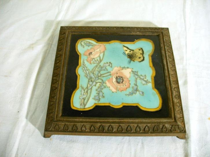 Sous-verre émaillé ancien, Antiquités & Art, Antiquités | Email, Enlèvement ou Envoi