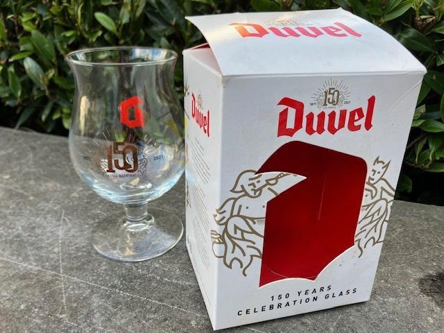 Duvel Glass « 150 ans de Duvel » Moortgat Breendonk, Collections, Marques de bière, Neuf, Verre ou Verres, Duvel, Enlèvement ou Envoi