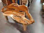 banc top qualité en teck 159x90x45 cm, Ophalen of Verzenden, Nieuw, Teakhout