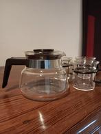 Mini Melitta koffie kannetje in glas en 3 espresso glaasjes, Handtassen en Accessoires, Ophalen of Verzenden, Zo goed als nieuw