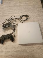 PS4 Slim blanche + 1 manette fonctionnelle et 1 manette non, Consoles de jeu & Jeux vidéo, Consoles de jeu | Sony PlayStation 4