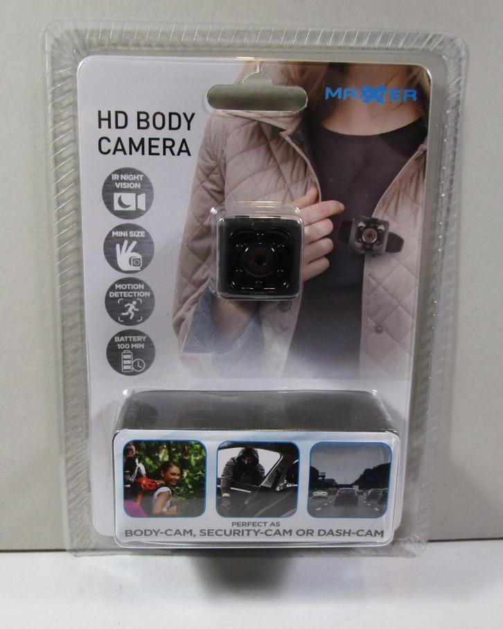 Draagbare minicamera „Maxxter” > Bodycam, dashcam..., Auto diversen, Dashcams, Nieuw, Ophalen of Verzenden
