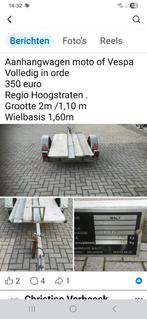 Remorque moto, Enlèvement, Comme neuf