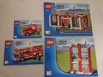Lego city handleidingen brandweer 7208 60002 60107, Lego, Utilisé, Enlèvement ou Envoi